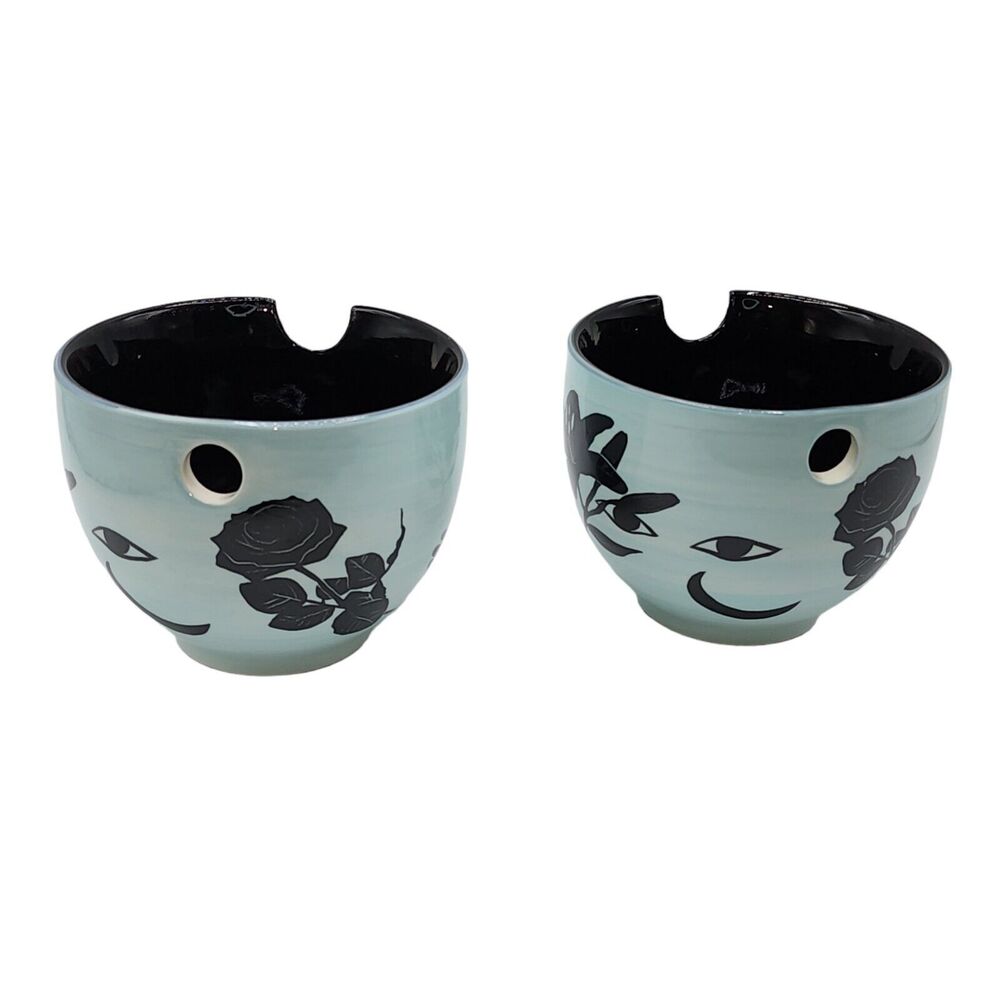 UO Home‎ Set of 2 Ramen Noodle Bowls with Chopstick Holders Sticks Not Included